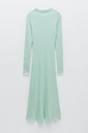 LONG KNIT DRESS at Zara